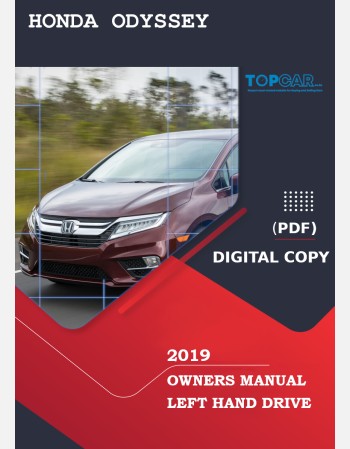 honda odyssey 2019 owners manual